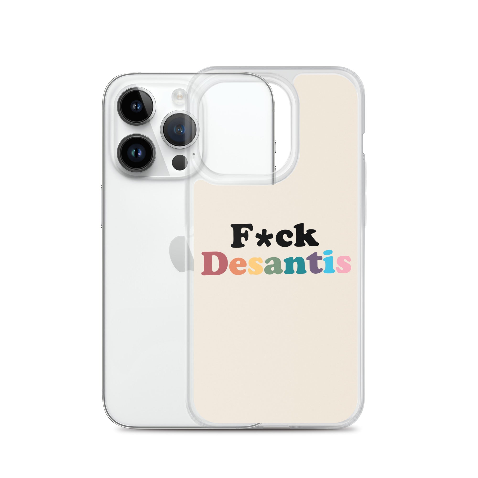 Funda transparente Fuck Desantis para iPhone®