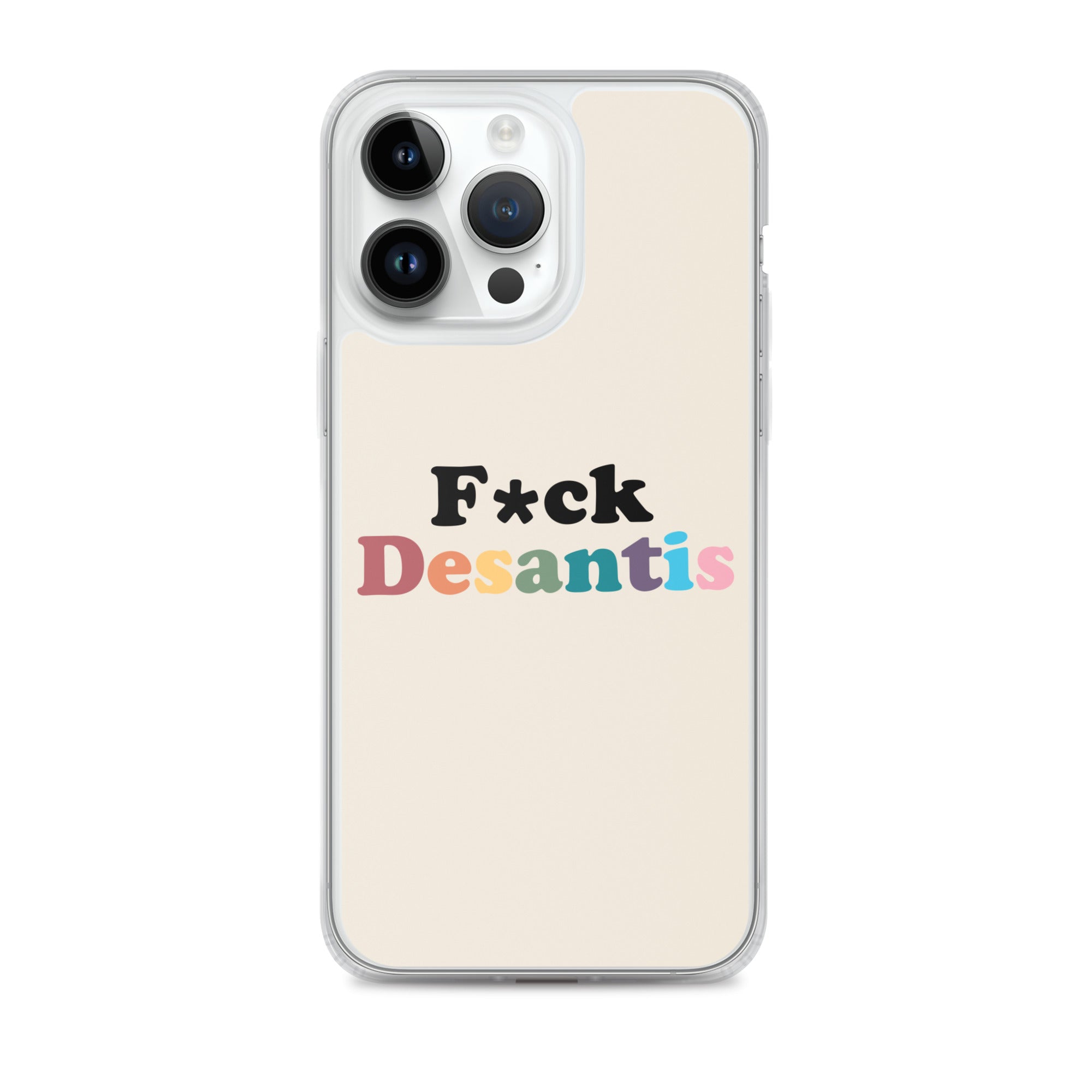 Funda transparente Fuck Desantis para iPhone®