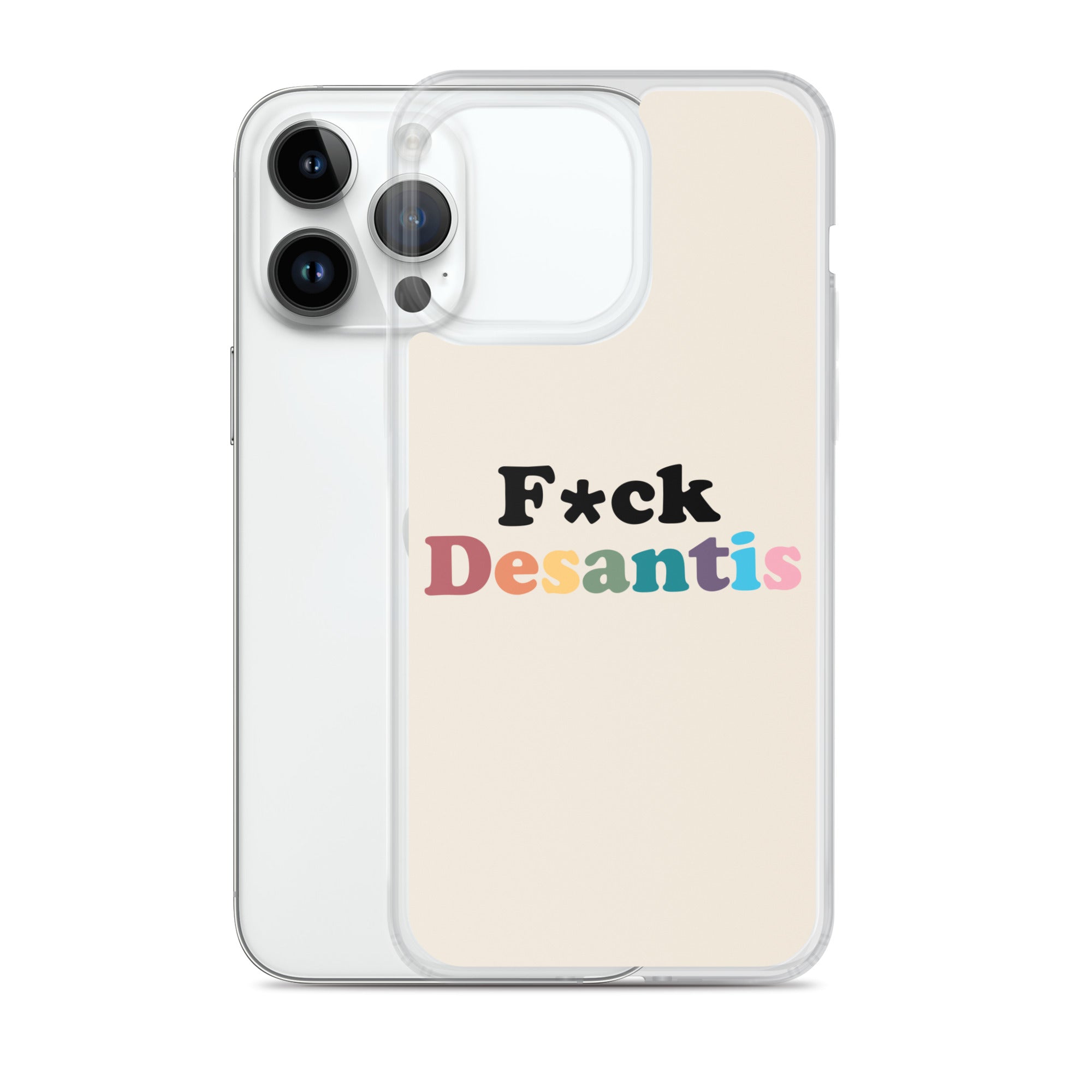 Funda transparente Fuck Desantis para iPhone®