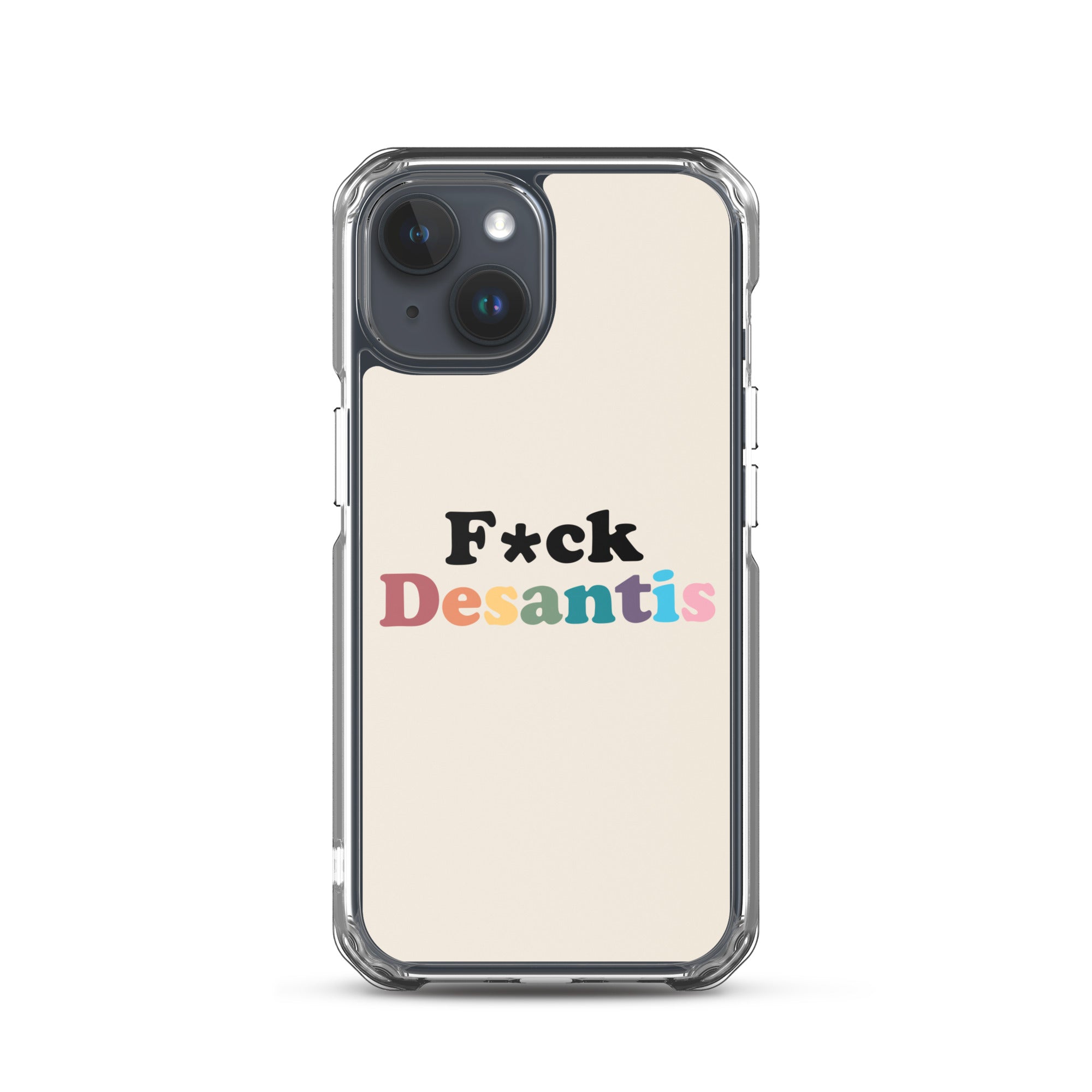 Funda transparente Fuck Desantis para iPhone®