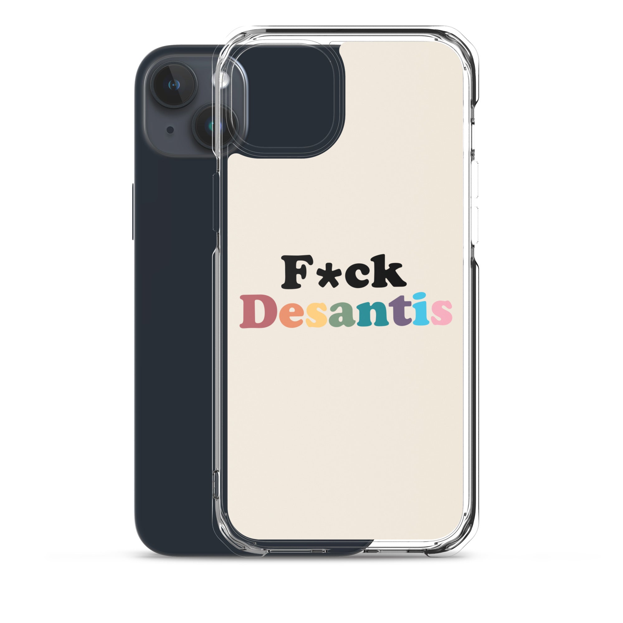 Funda transparente Fuck Desantis para iPhone®