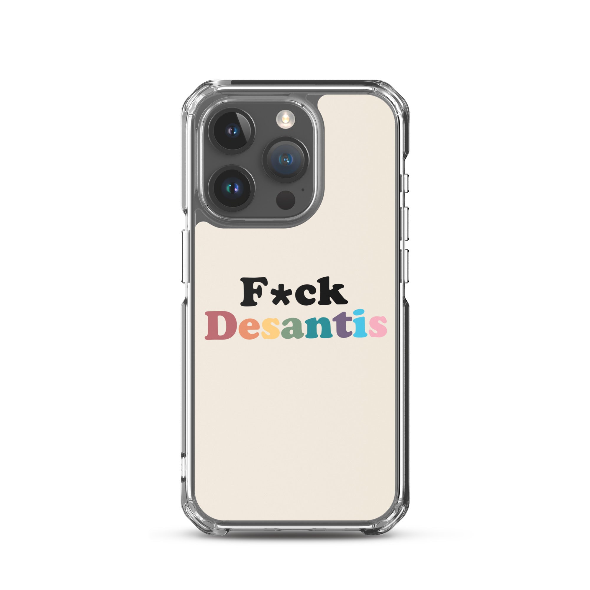 Funda transparente Fuck Desantis para iPhone®