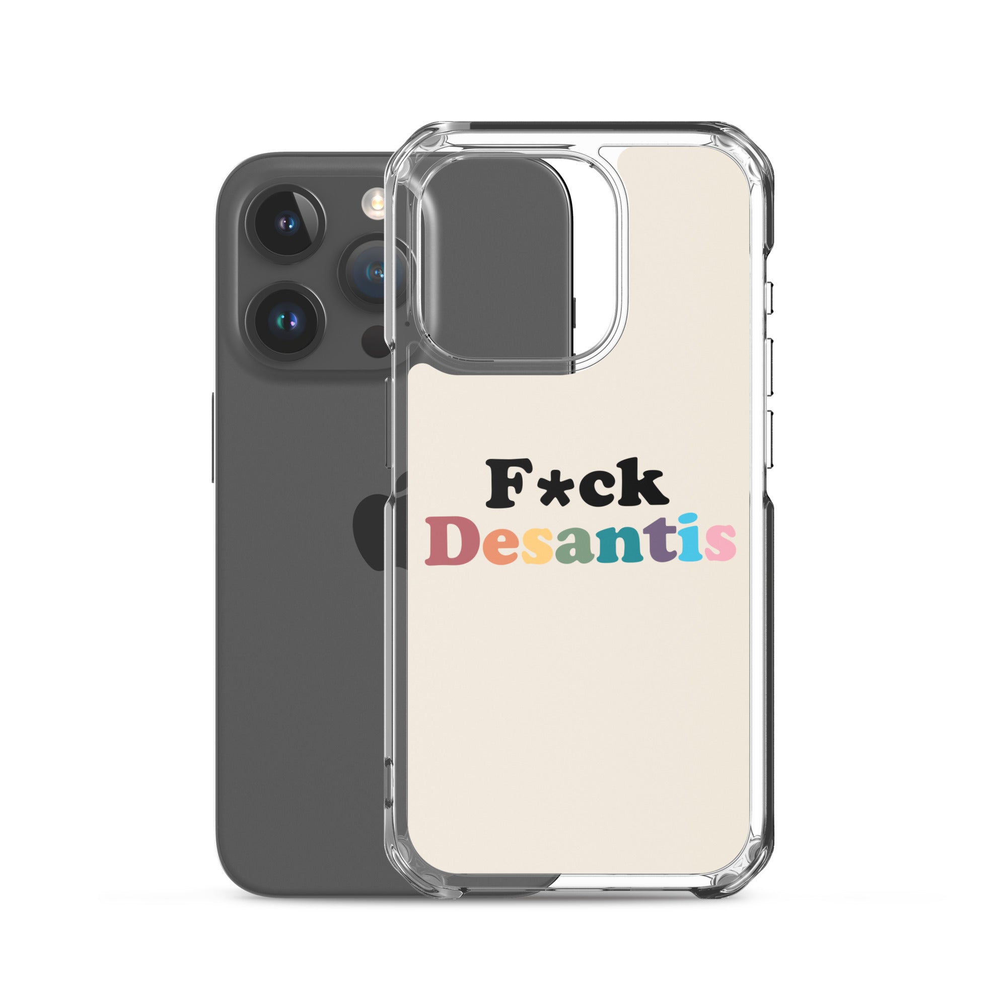 Funda transparente Fuck Desantis para iPhone®