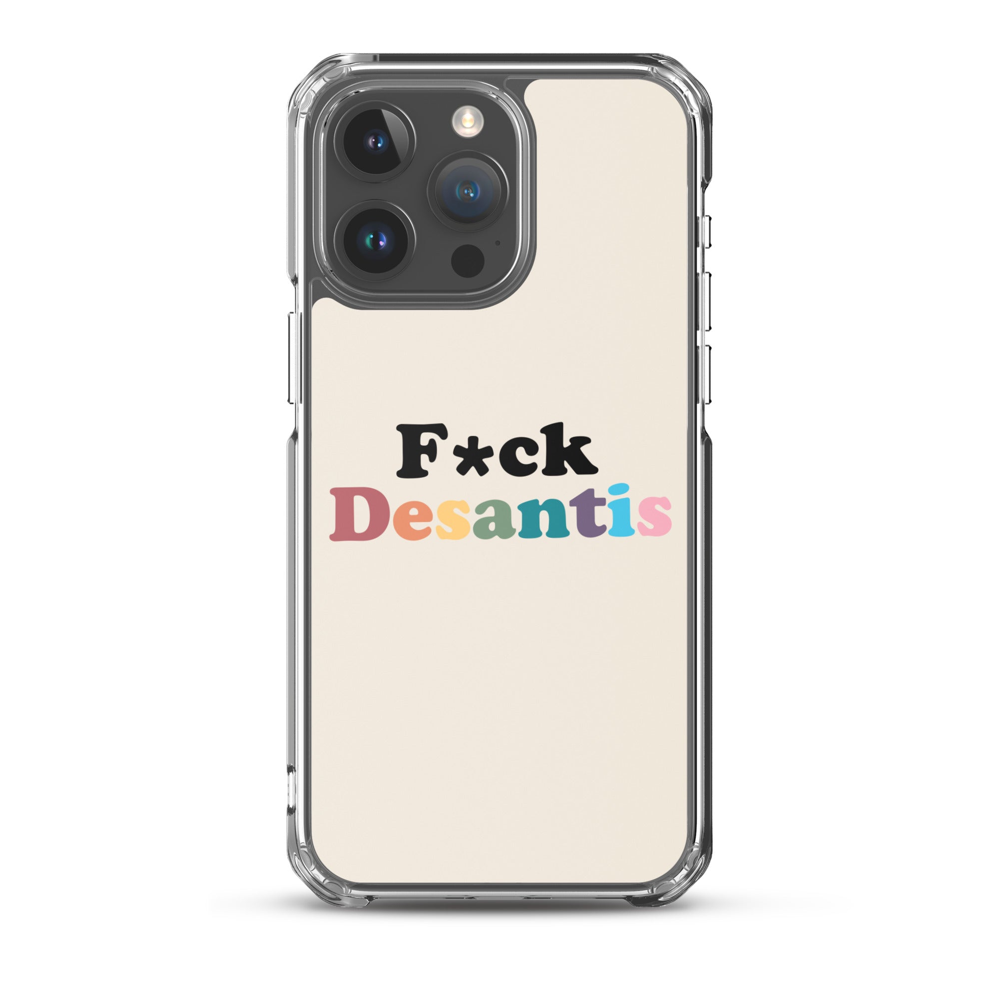 Funda transparente Fuck Desantis para iPhone®