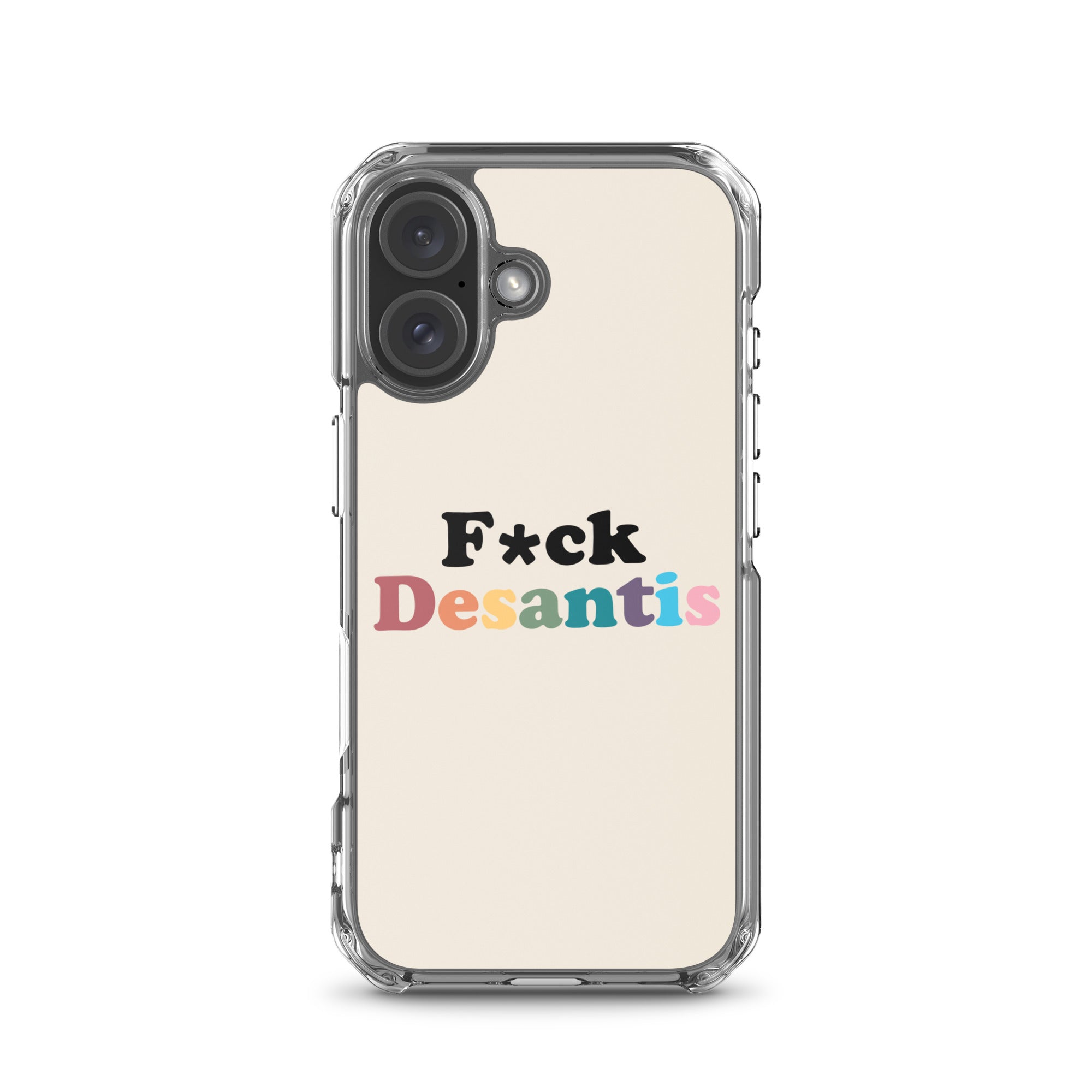 Funda transparente Fuck Desantis para iPhone®