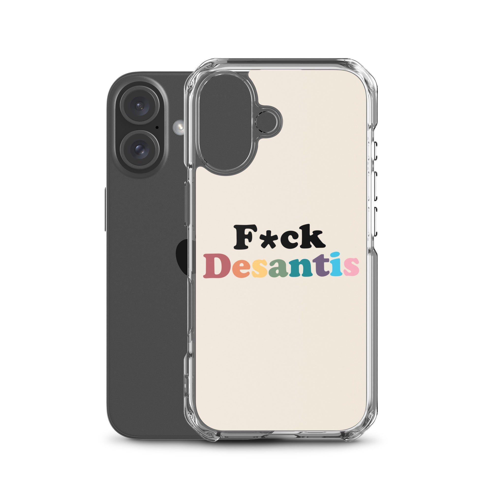Funda transparente Fuck Desantis para iPhone®