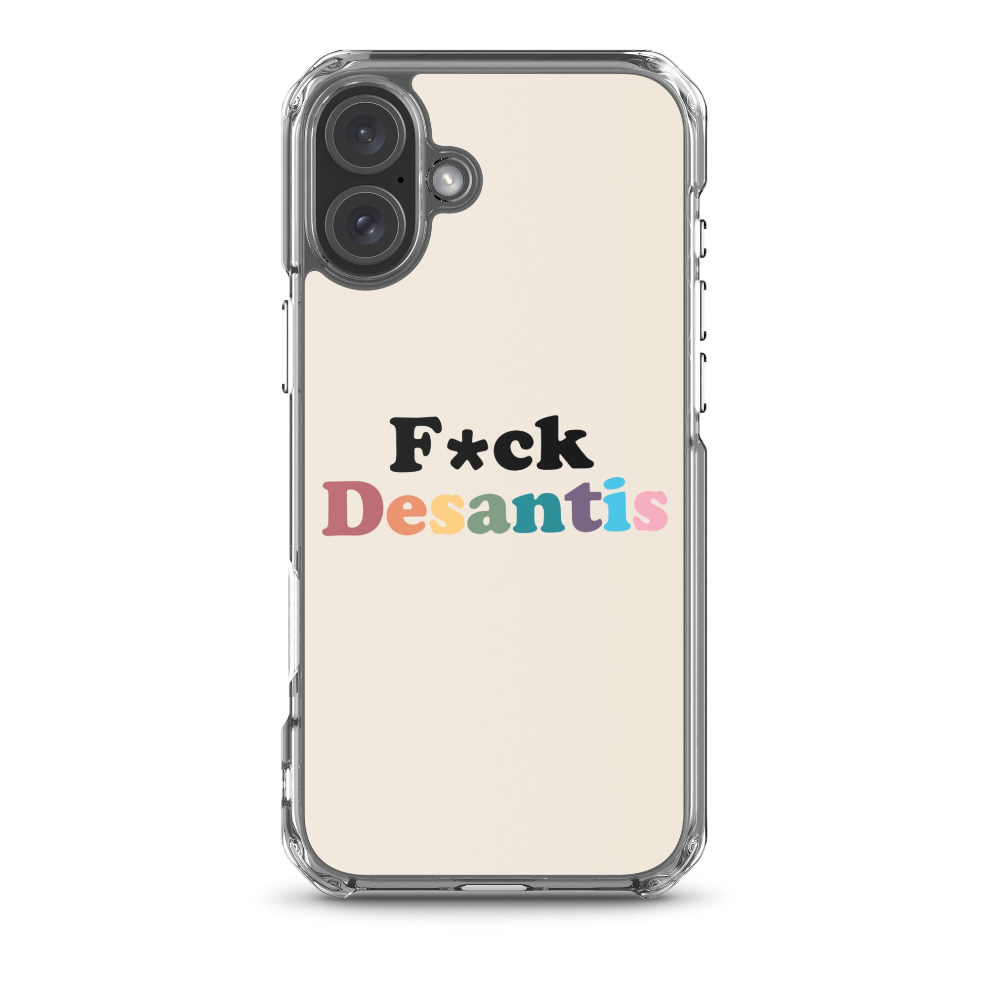 Funda transparente Fuck Desantis para iPhone®