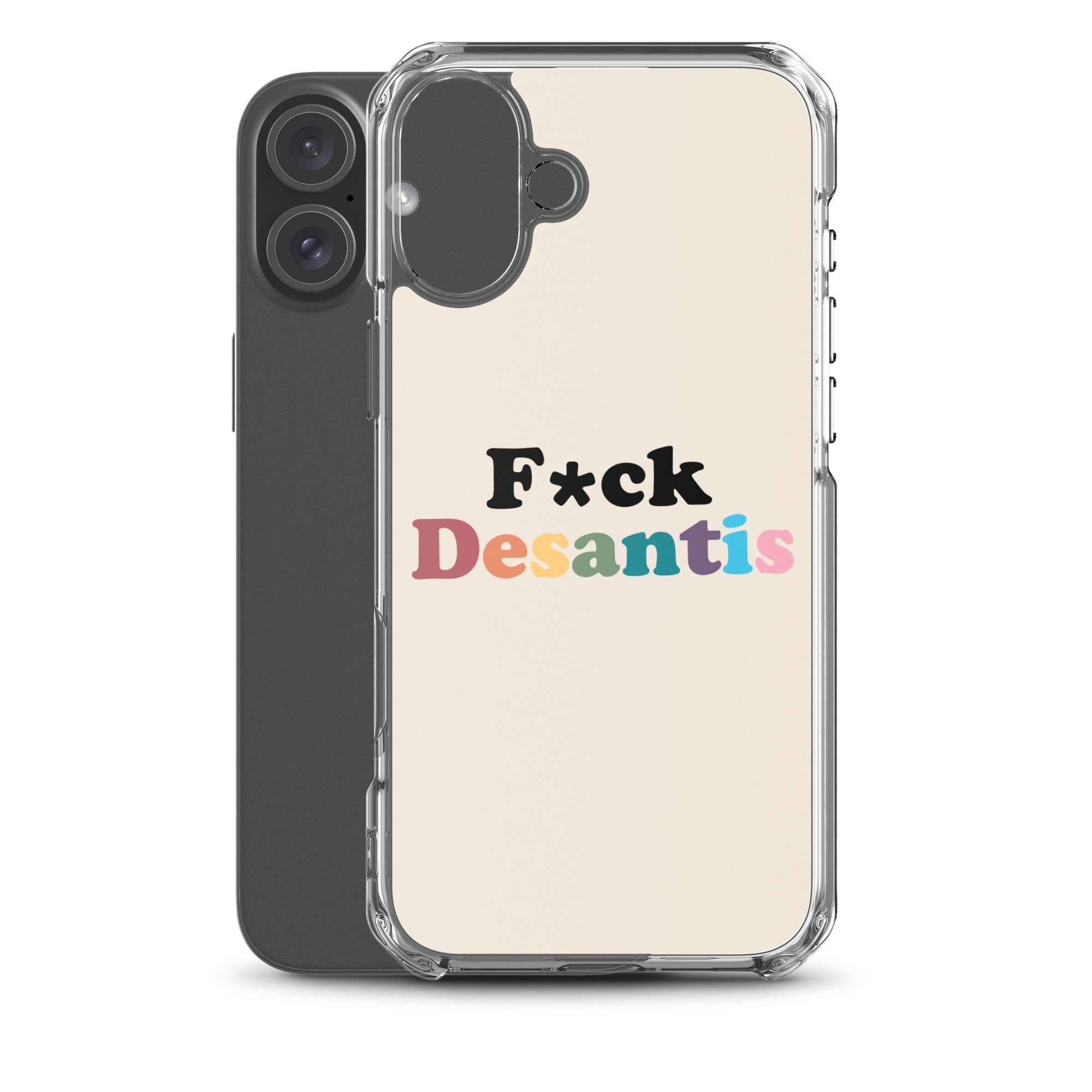 Funda transparente Fuck Desantis para iPhone®