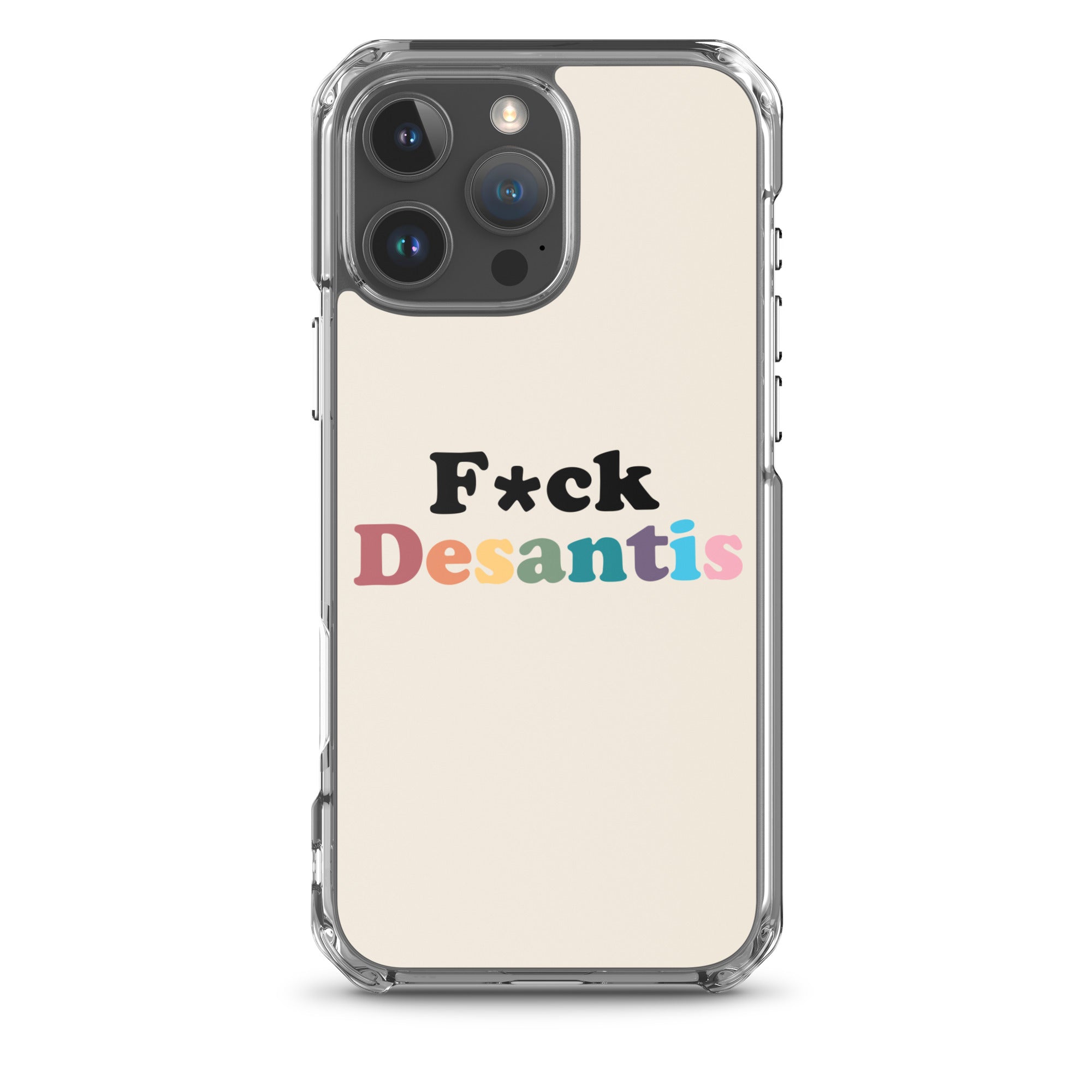 Funda transparente Fuck Desantis para iPhone®
