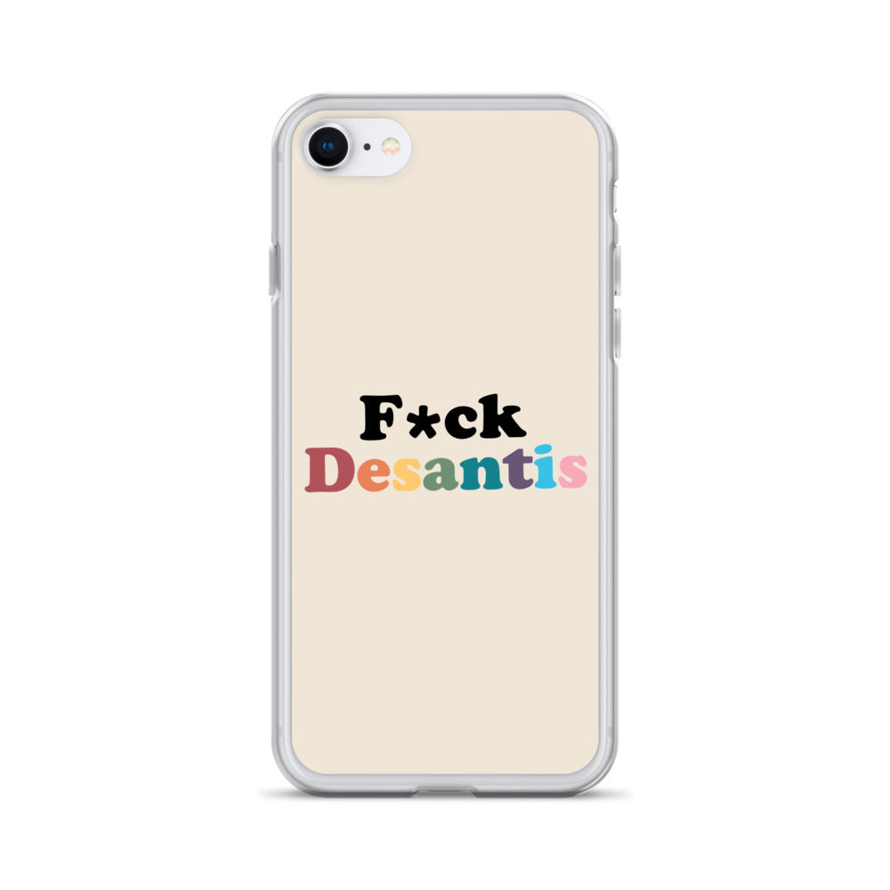 Funda transparente Fuck Desantis para iPhone®