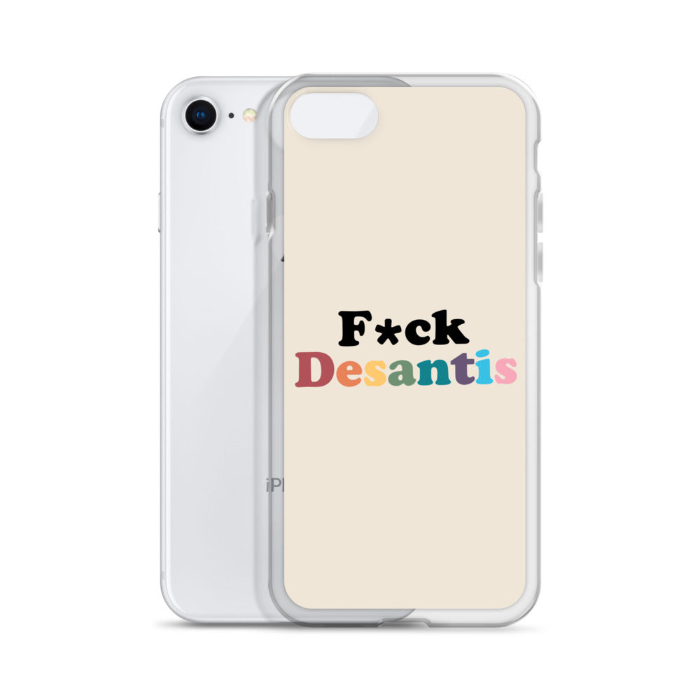 Funda transparente Fuck Desantis para iPhone®