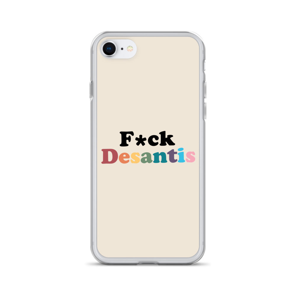 Funda transparente Fuck Desantis para iPhone®
