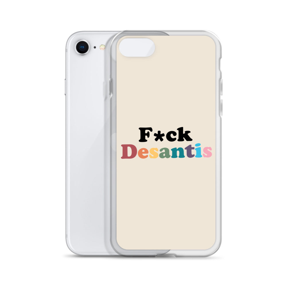Funda transparente Fuck Desantis para iPhone®