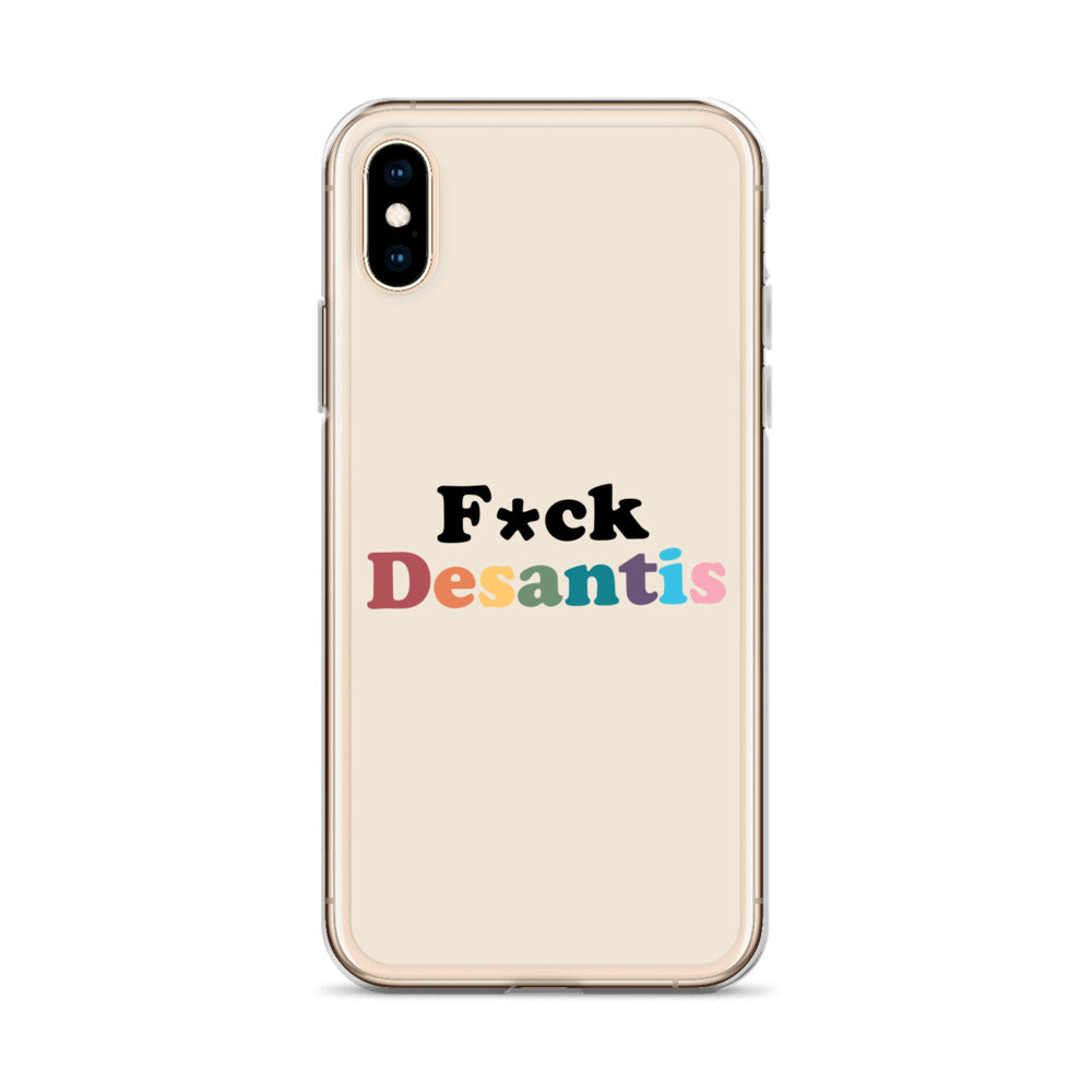 Funda transparente Fuck Desantis para iPhone®