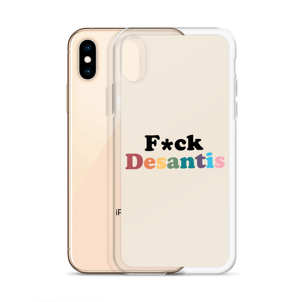 Funda transparente Fuck Desantis para iPhone®