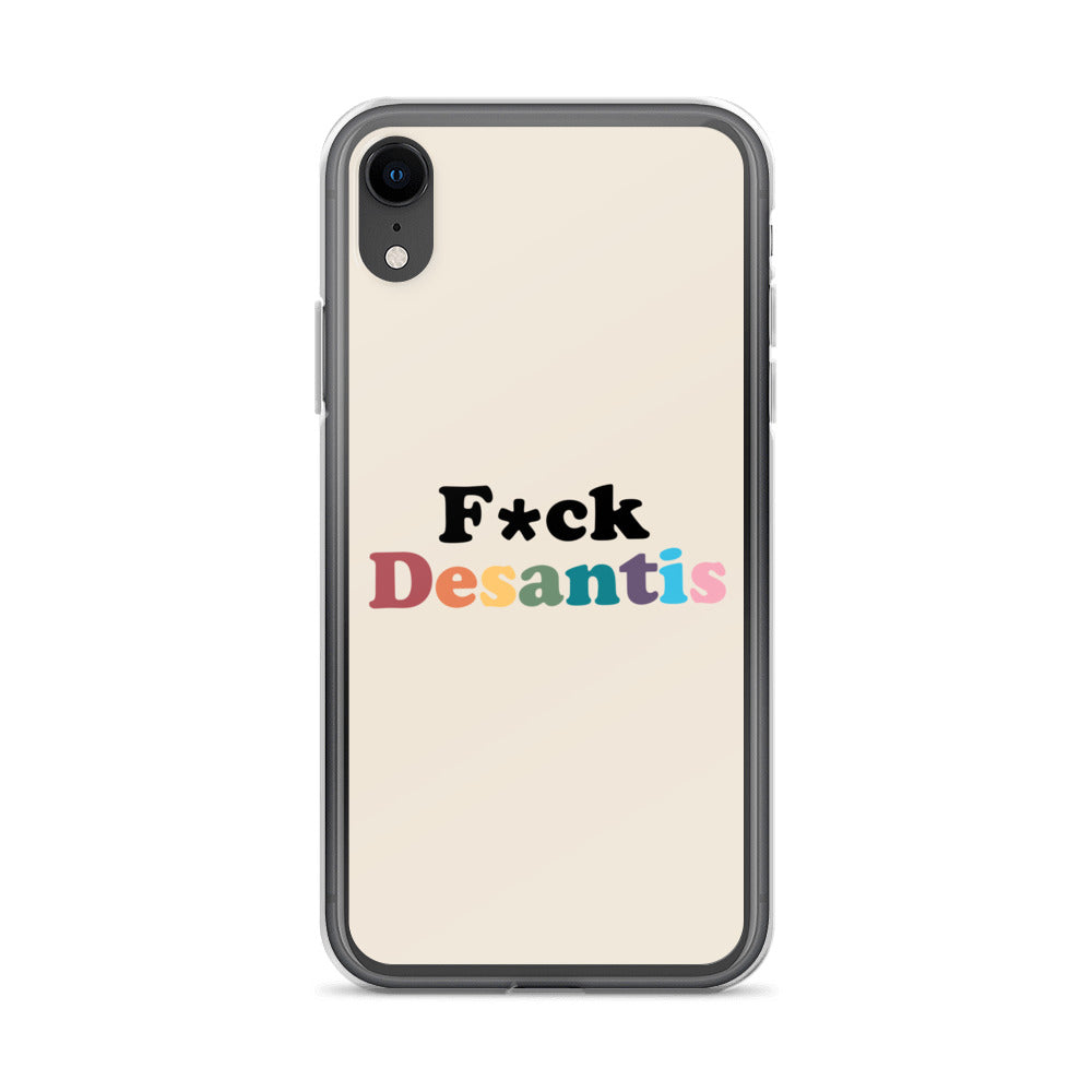 Funda transparente Fuck Desantis para iPhone®