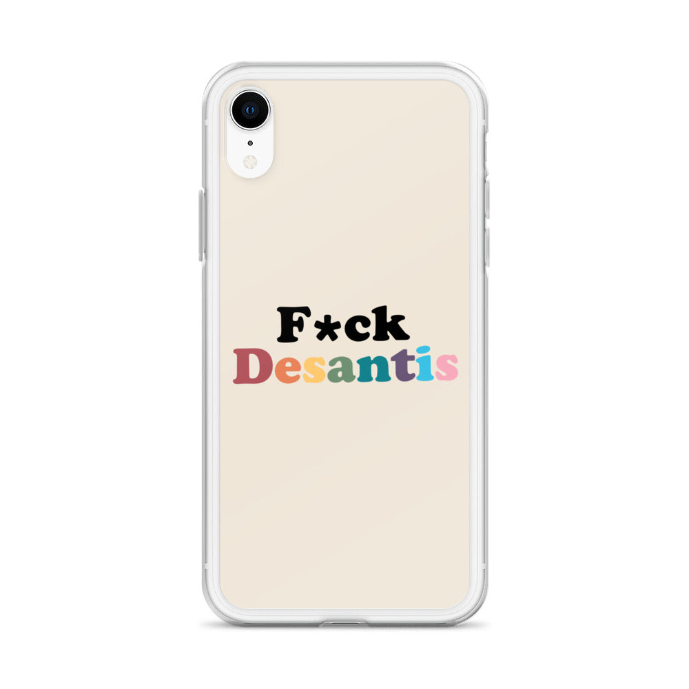 Funda transparente Fuck Desantis para iPhone®