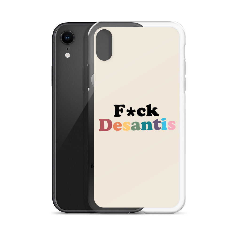 Funda transparente Fuck Desantis para iPhone®