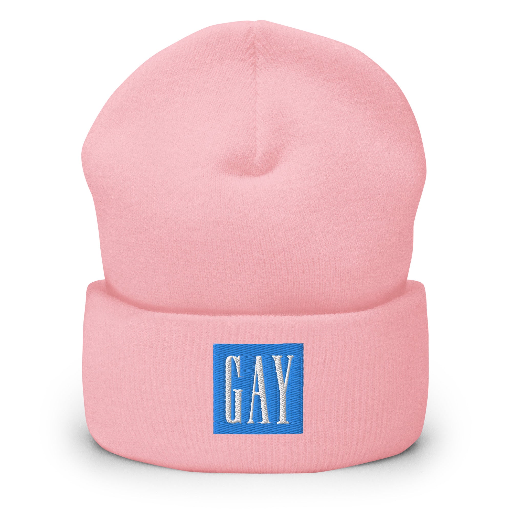 Bonnet à revers brodé Gay