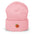 Peach Emoji Embroidered Cuffed Beanie