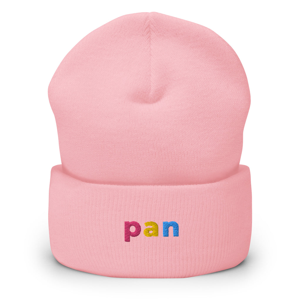 Pan Pride Embroidered Cuffed Beanie