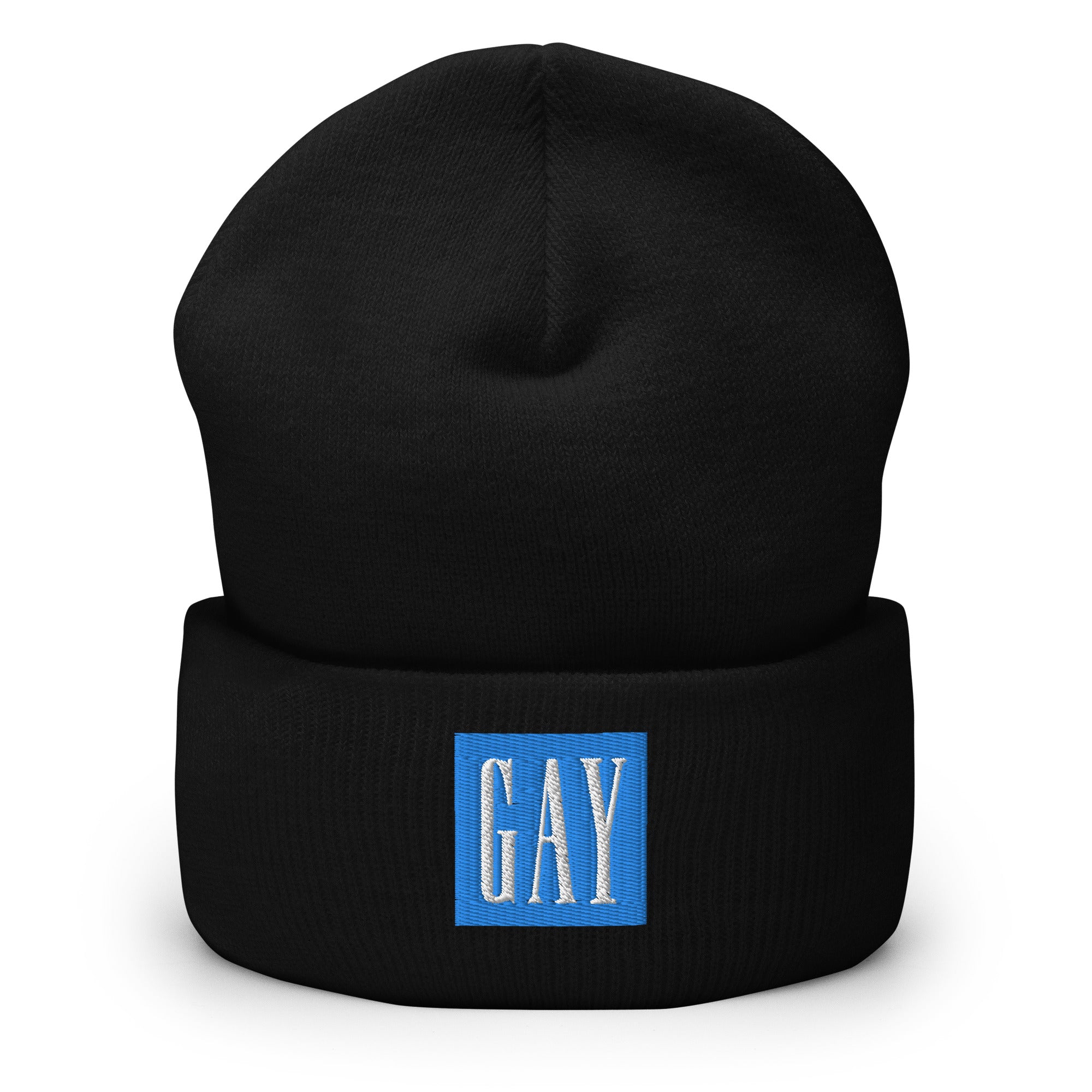 Bonnet à revers brodé Gay