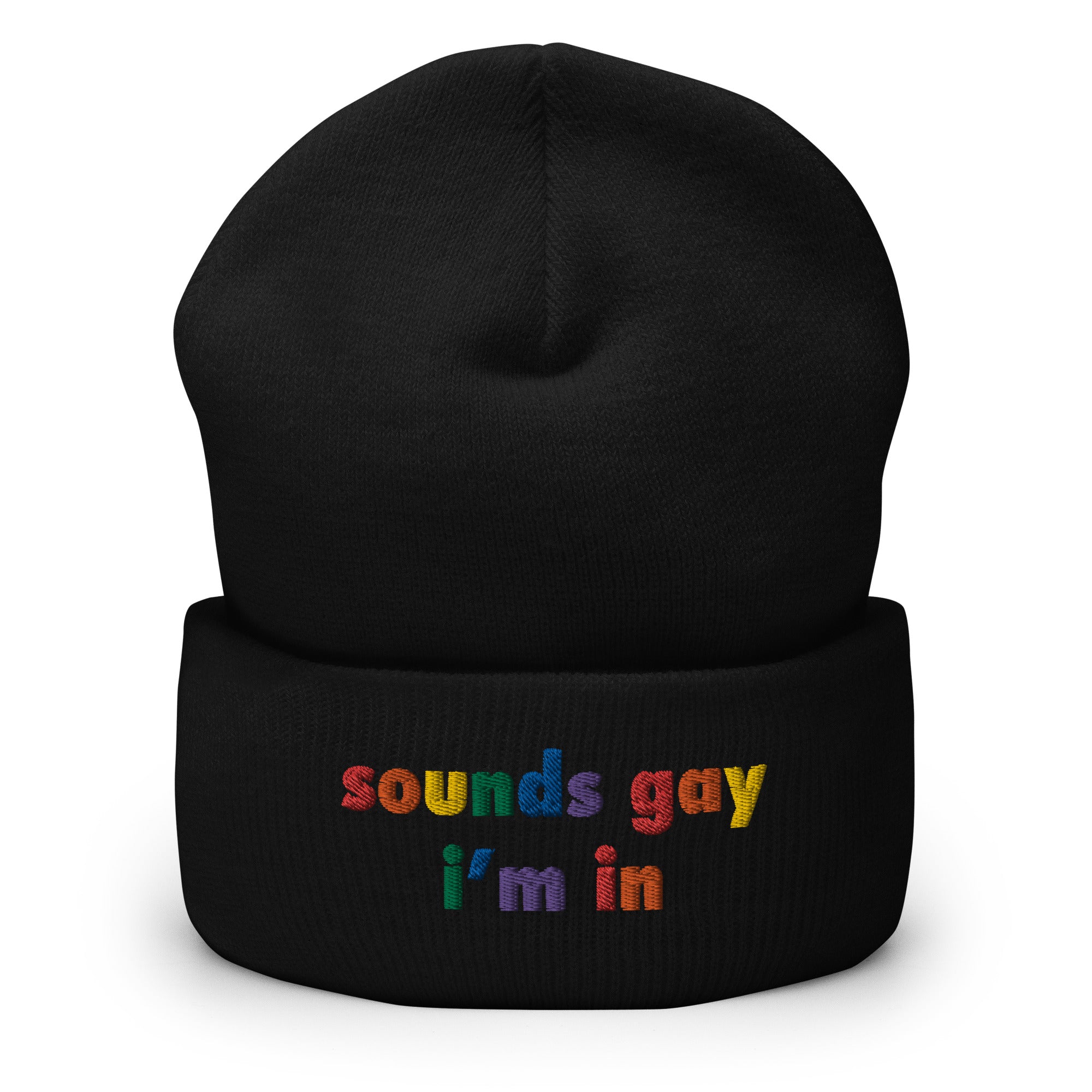 Suena gay, estoy en gorro bordado con puños