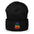 Rainbow Ghost Halloween Embroidered Cuffed Beanie