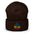 Rainbow Jack-O'-Lantern Halloween Embroidered Cuffed Beanie