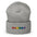 Rainbow Squares Embroidered Cuffed Beanie