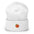 Peach Emoji Cuffed Beanie