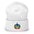 Rainbow Jack-O'-Lantern Halloween Embroidered Cuffed Beanie