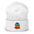 Rainbow Ghost Halloween Embroidered Cuffed Beanie