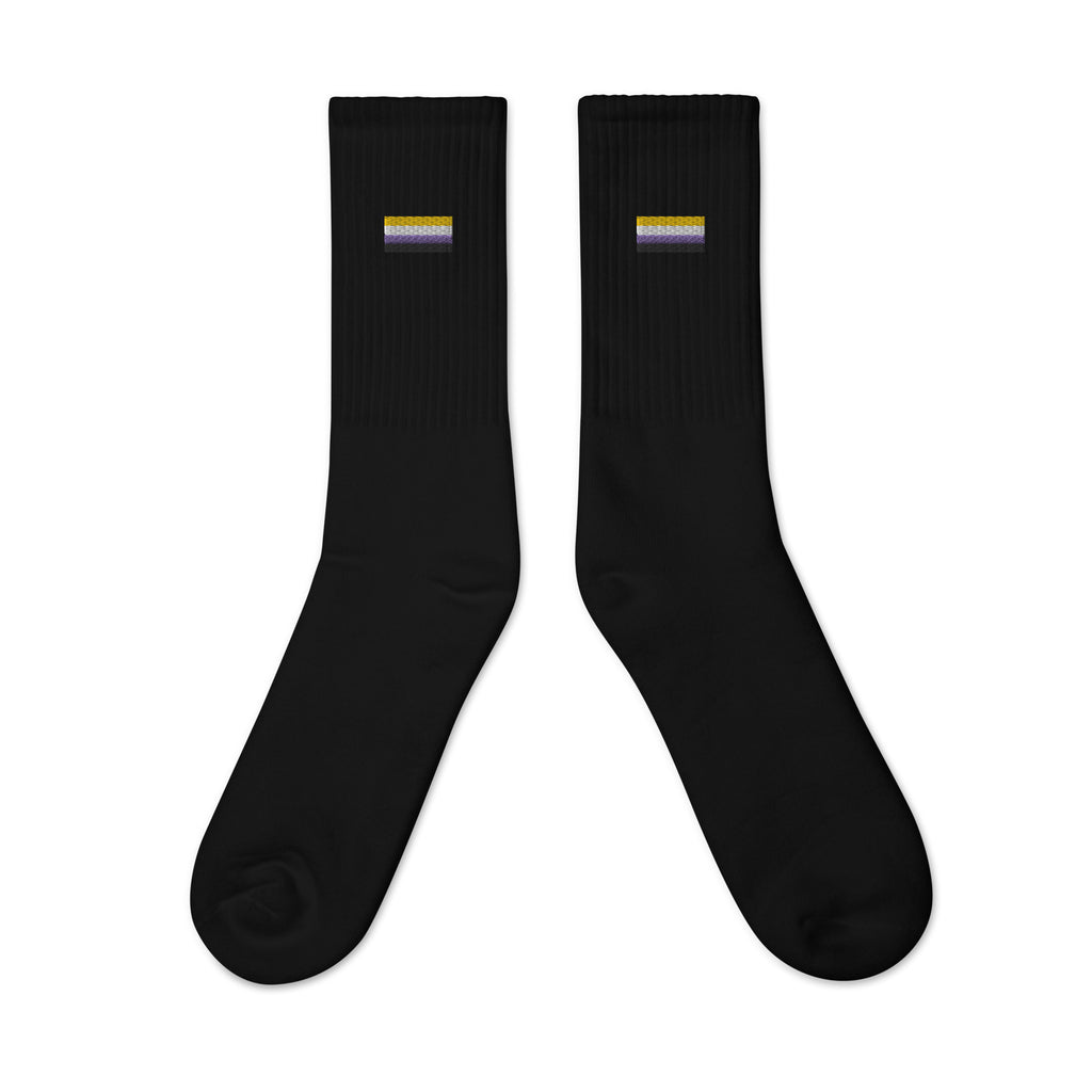 Non-Binary Embroidered Socks