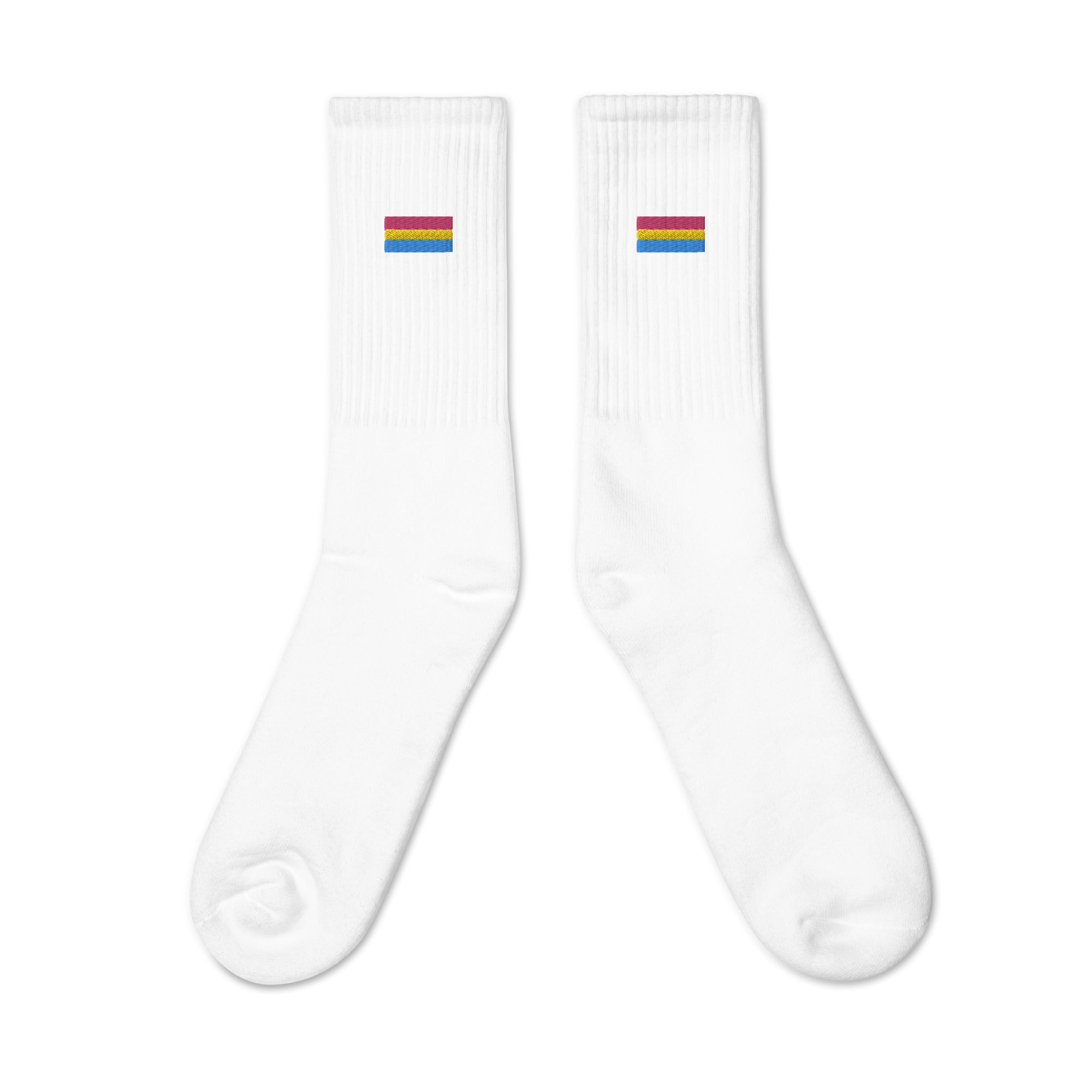 Pansexual Embroidered Socks