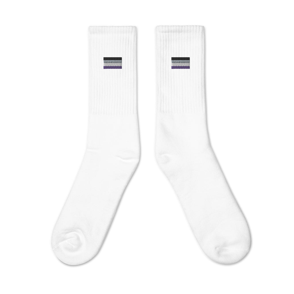 Asexual Embroidered Socks