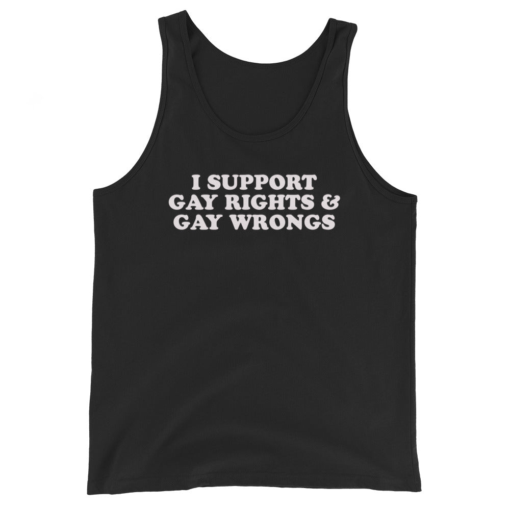 Support Gay Rights & Gay Wrongs Tank Top