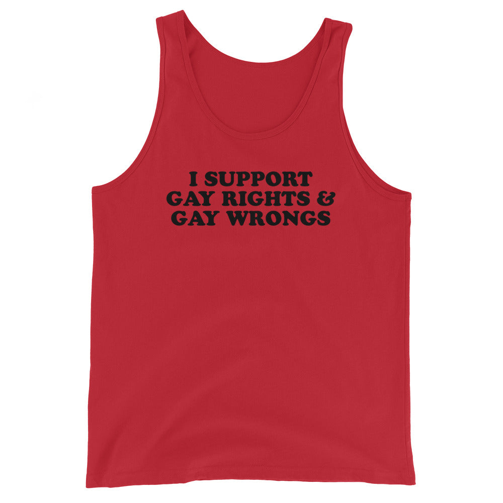 Support Gay Rights & Gay Wrongs Tank Top