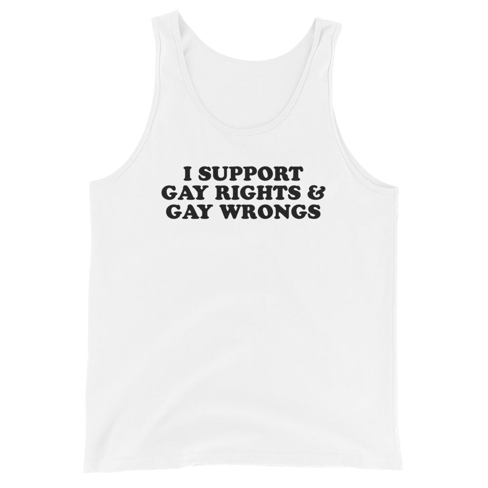 Support Gay Rights & Gay Wrongs Tank Top