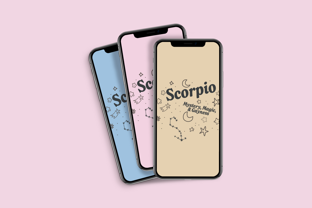 Scorpio Mystery, Magic, and Gayness Phone Wallpaper