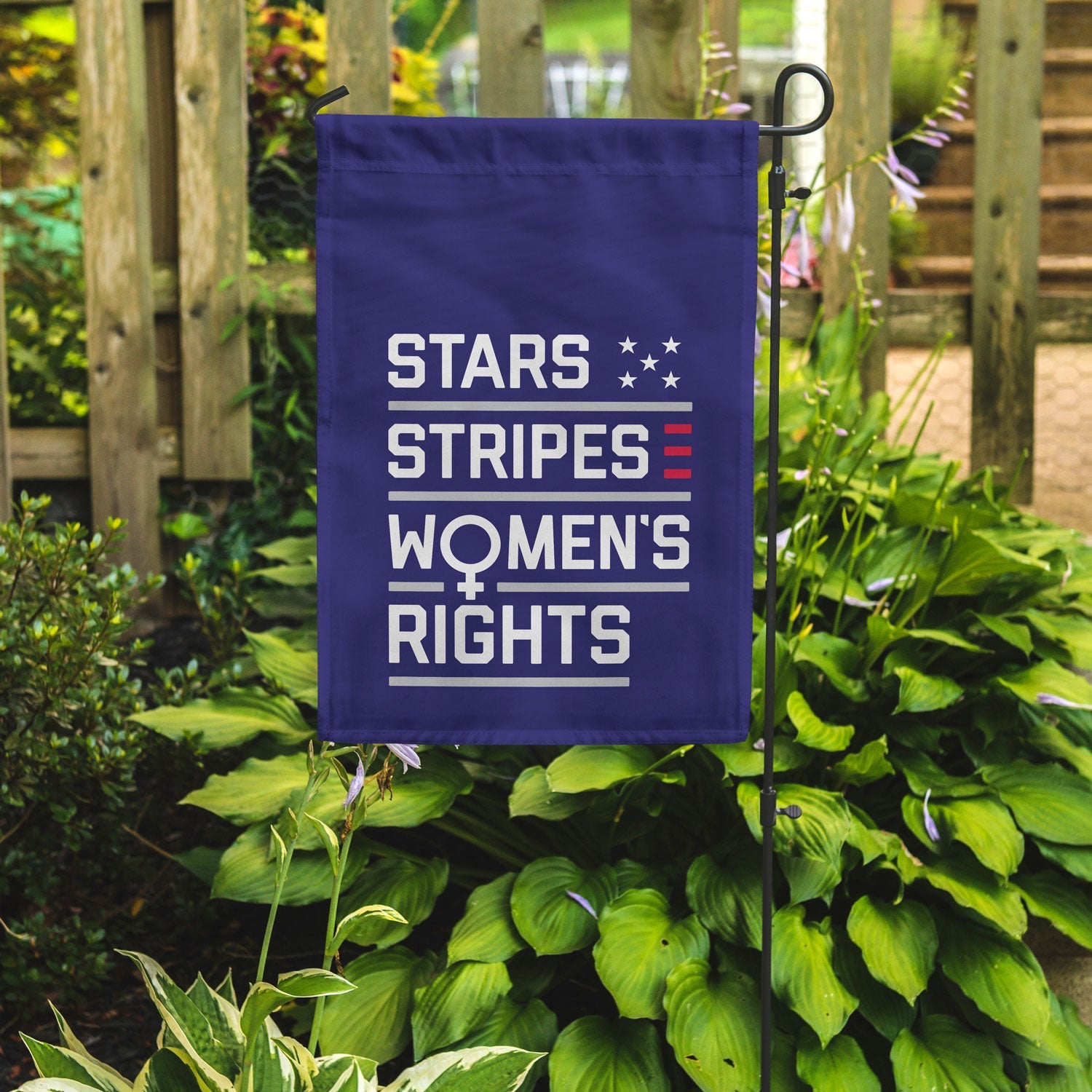 Stars, Stripes & Women's Rights Garden Flag