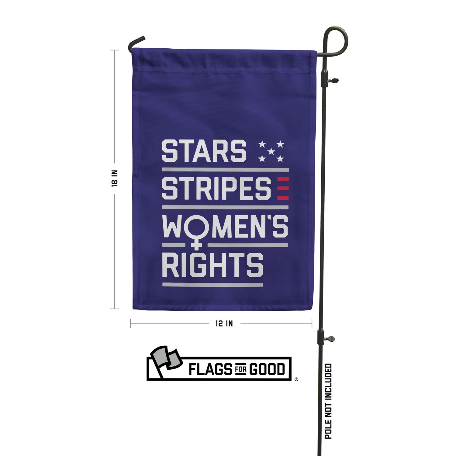 Stars, Stripes & Women's Rights Garden Flag