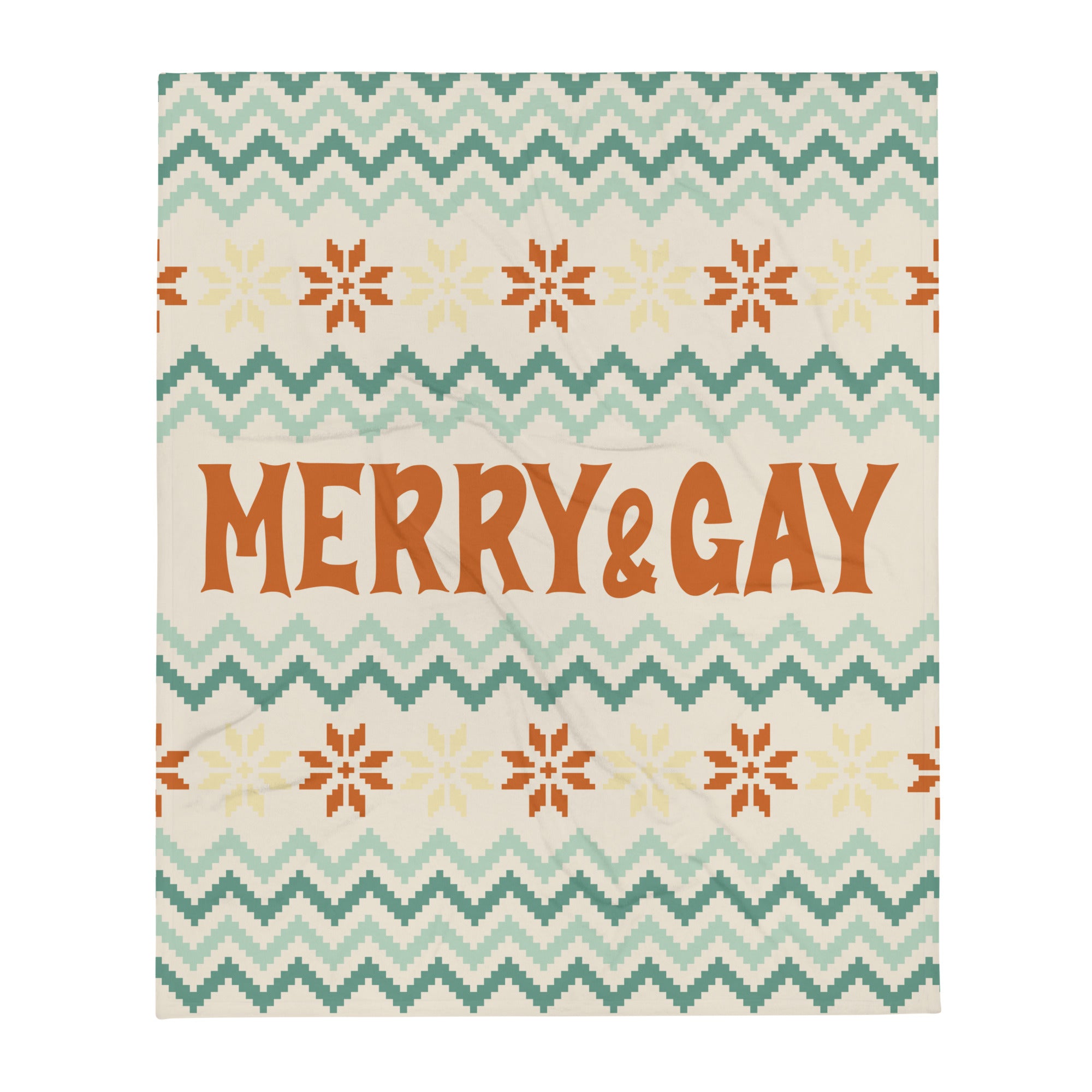 Manta navideña alegre y alegre