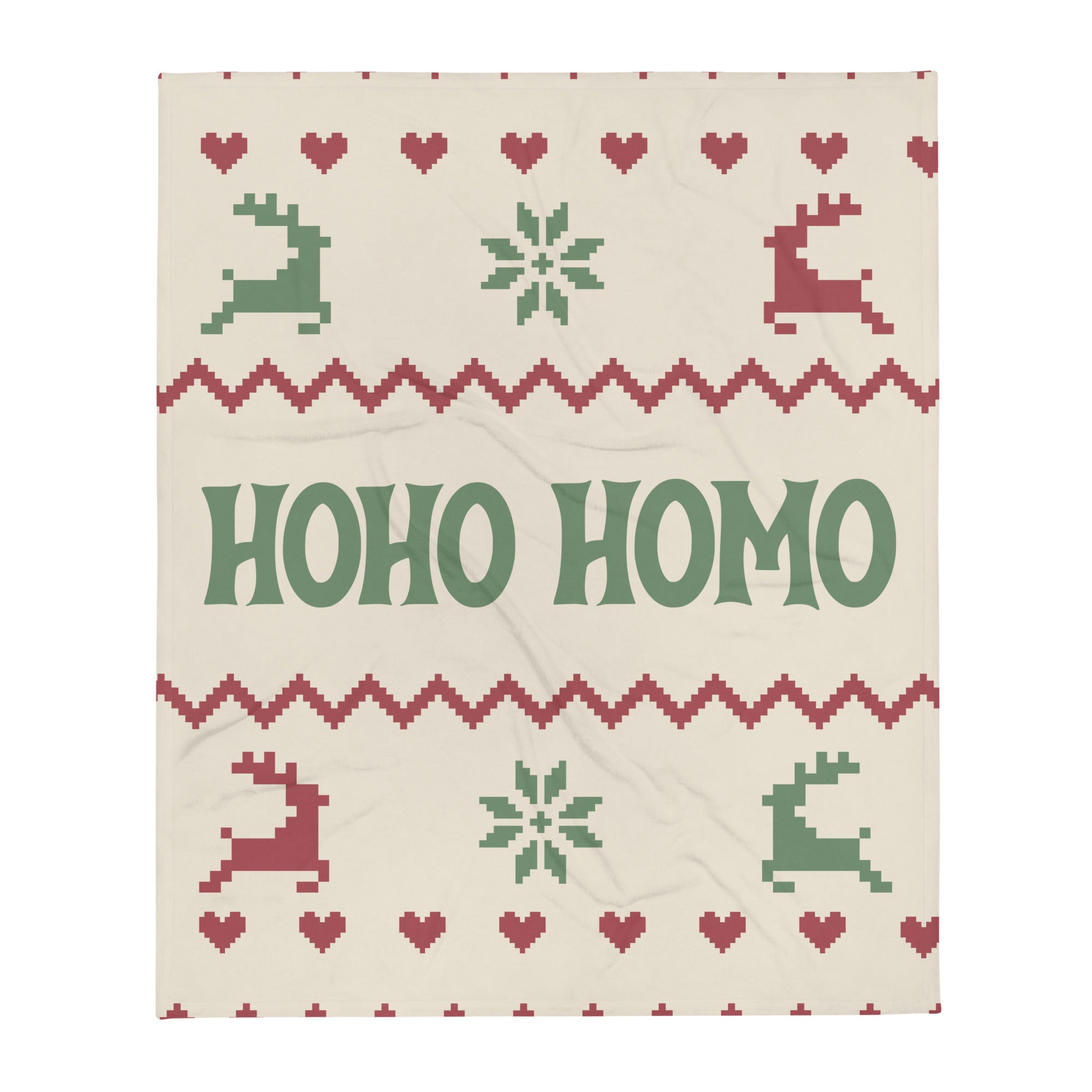 Manta navideña HoHo Homo