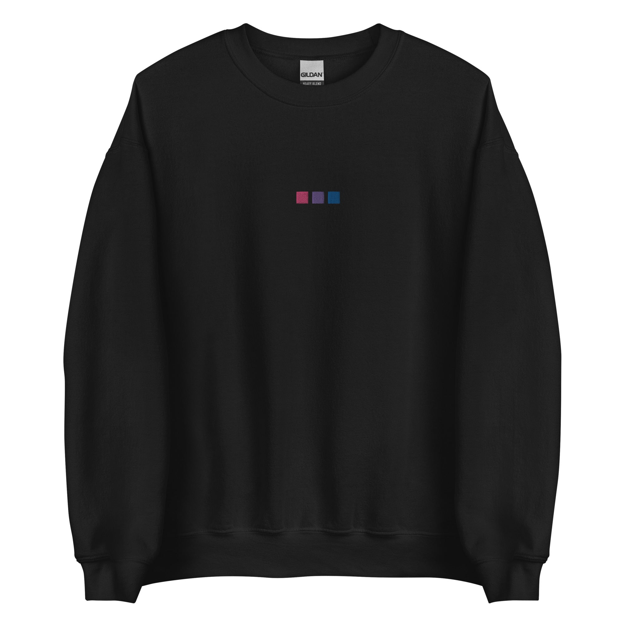 Bisexual Squares Embroidered Unisex Sweatshirt