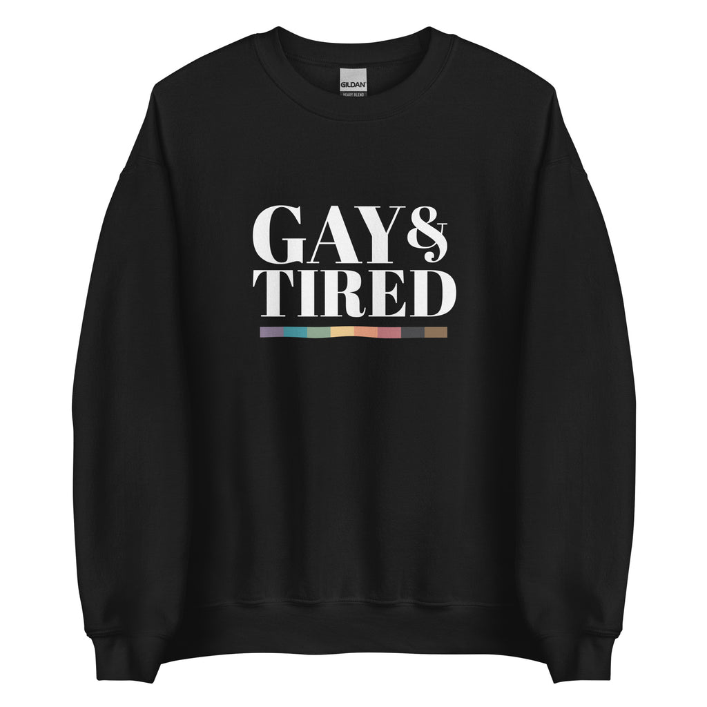 Sudadera unisex Gay and Tired