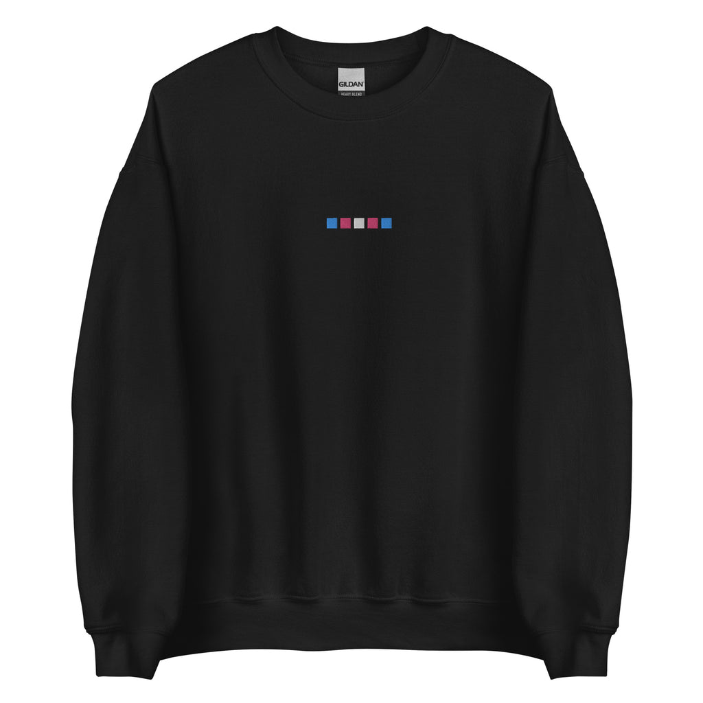 Trans Squares Embroidered Unisex Sweatshirt