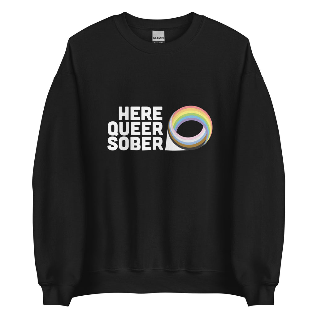 Sudadera unisex sobria queer de Here