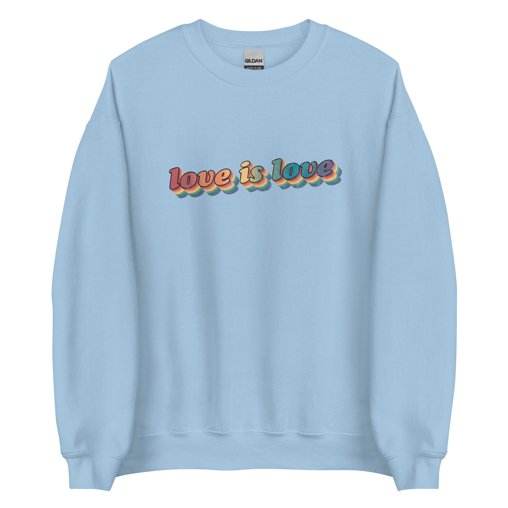 Retro Love is Love Unisex Sweatshirt