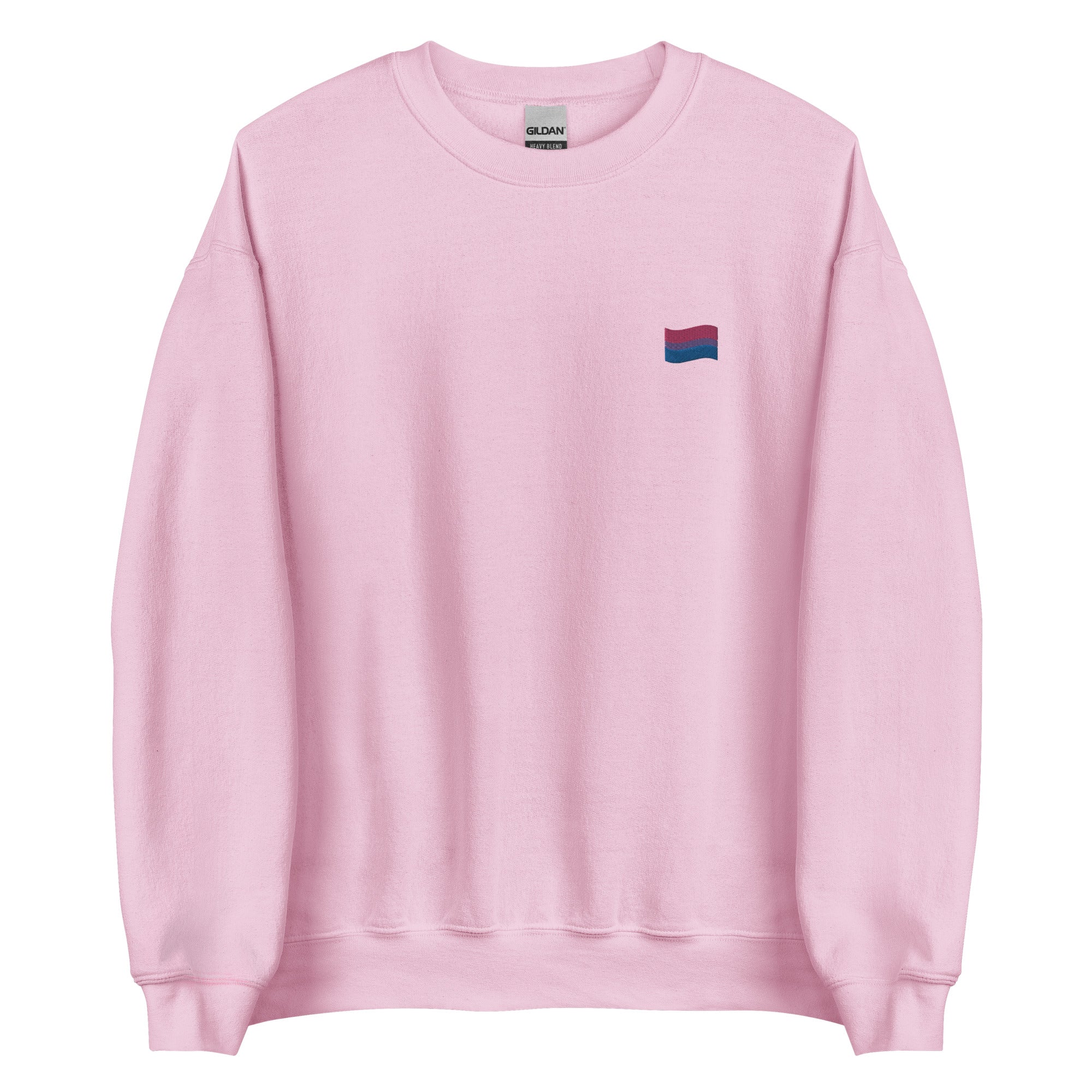 Bisexual Flag Embroidered Unisex Sweatshirt